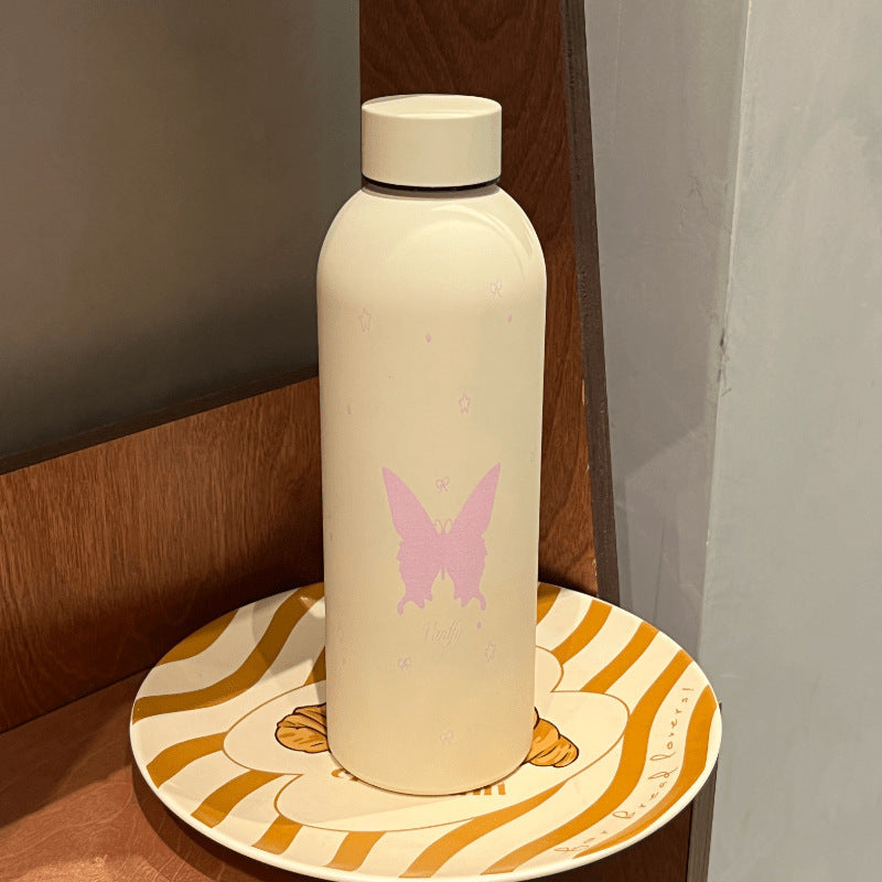 Ladies Insulated Bottle with Playful Dog Motif Bowlift