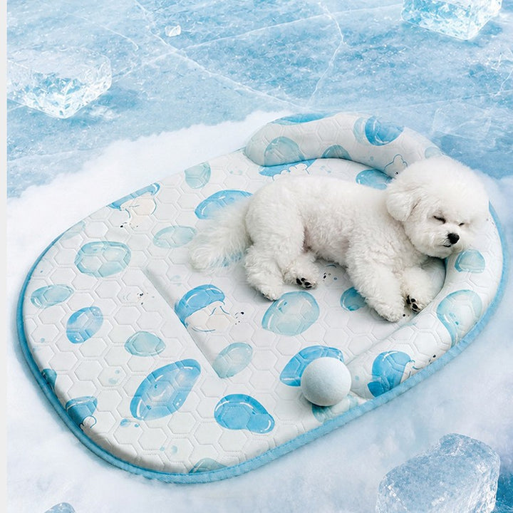 Unisex nan padded baby play mat with elevated headrest edge and non-slip bottom Bowlift