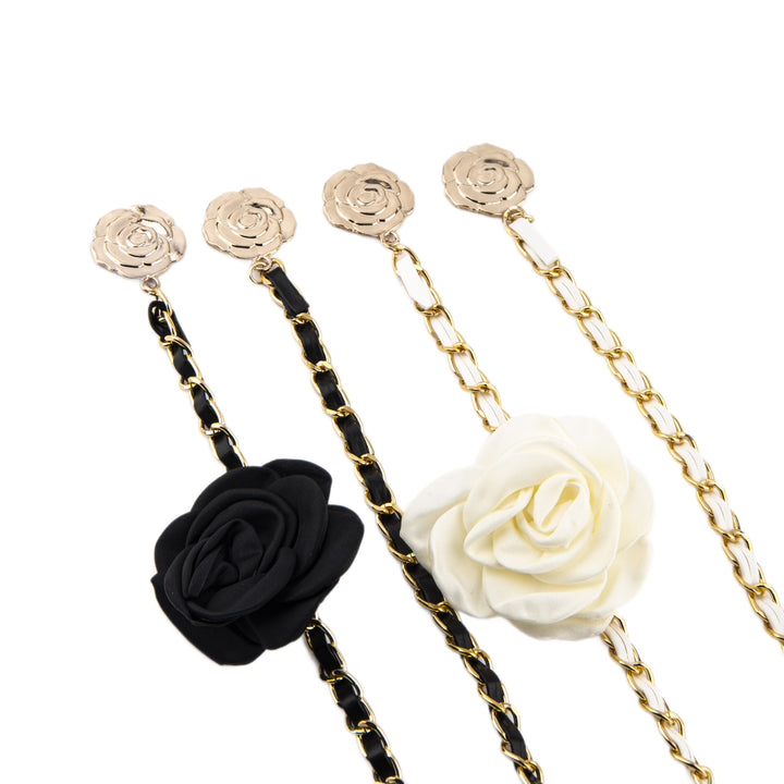 Fashionable chain belt with rose details Bowlift