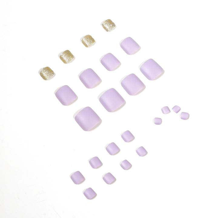 Artful toenail design with glamorous glitter accent Bowlift