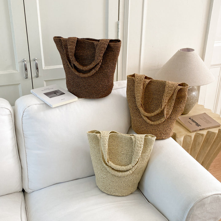 Handmade straw bag Bowlift