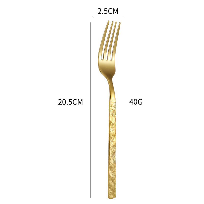 High-quality cutlery set with stylish, textured handle Bowlift