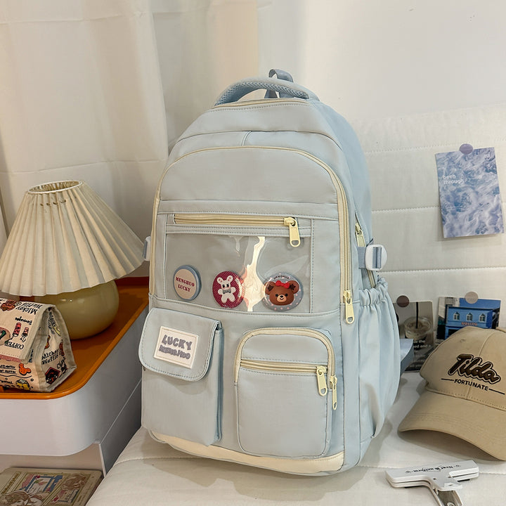 Cute Character-Based Casual School Backpack