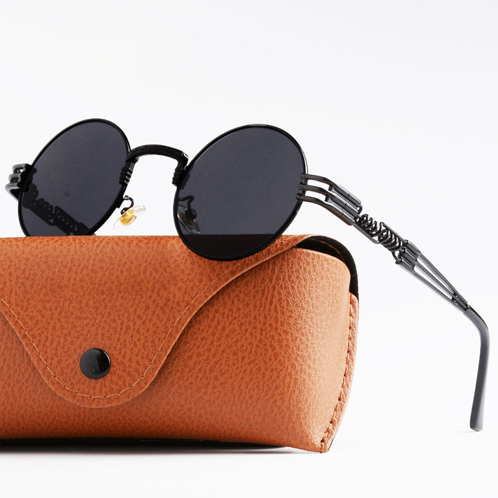 Women Artistic Round Glasses Bowlift
