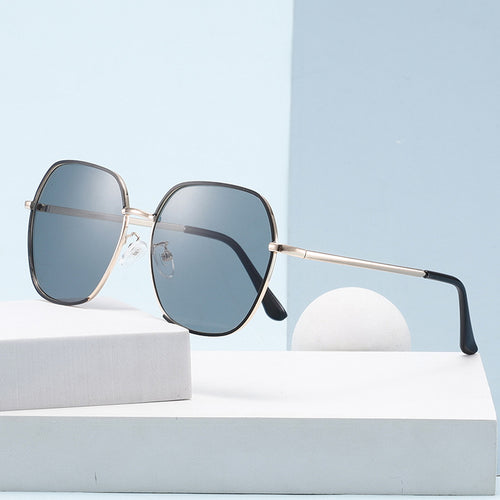Women Elegant oversized Sunglasses with high-quality metal frame and UV protection Bowlift