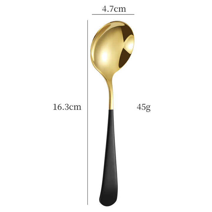 Elegant Dessert Spoon with High-Quality and Non-Slip Grip Design Bowlift