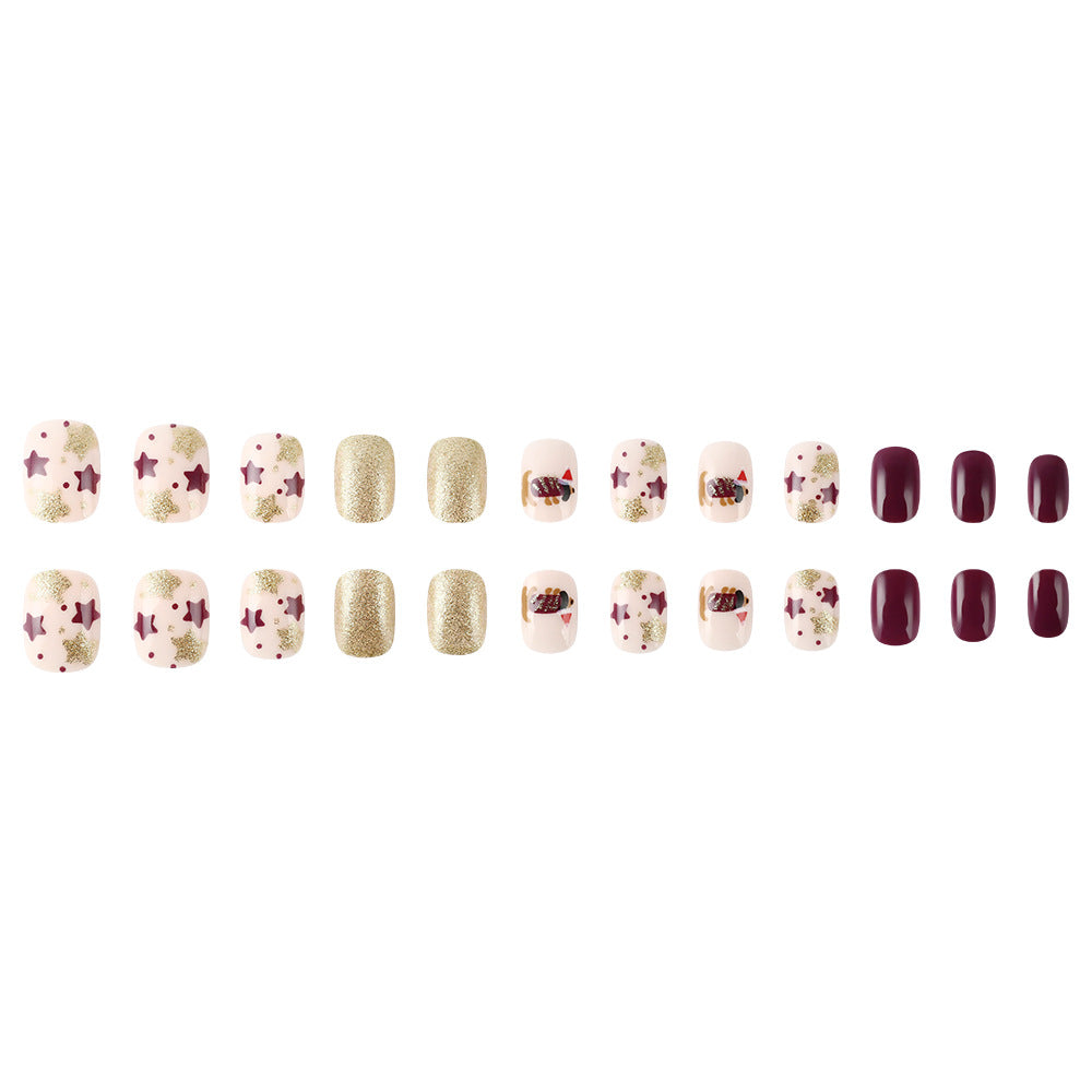 Festive Glitter Nail Art Bowlift