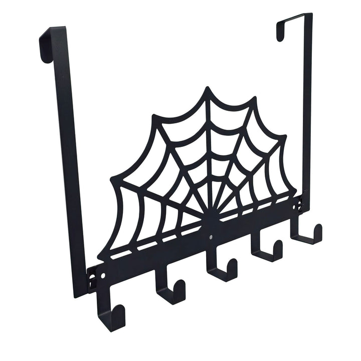 Spider Web-Themed Wall Hook Rack