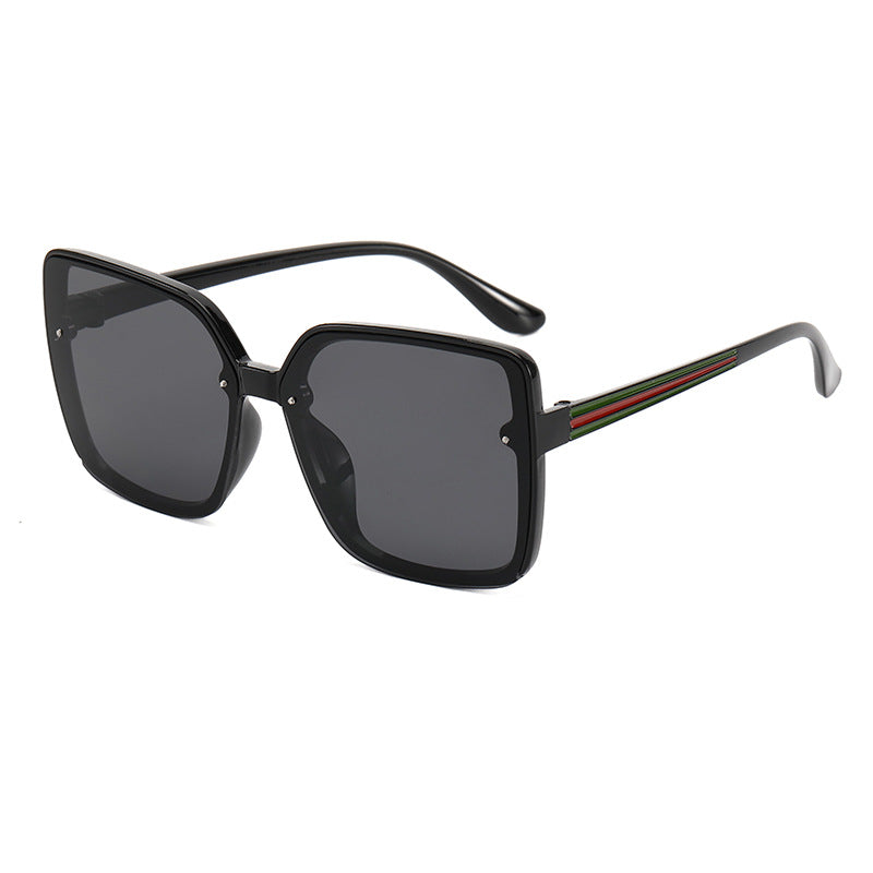 Women's Oversized Square Sunglasses with Contrasting Frame Bowlift