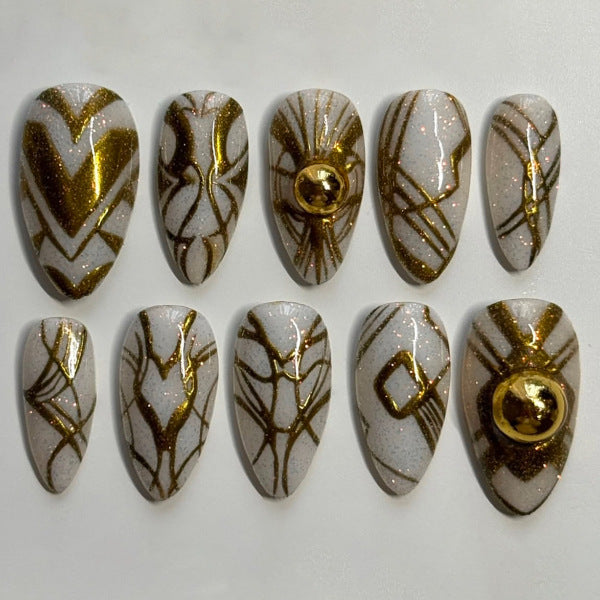 Thematic Artisan Press-On Nail Set Bowlift