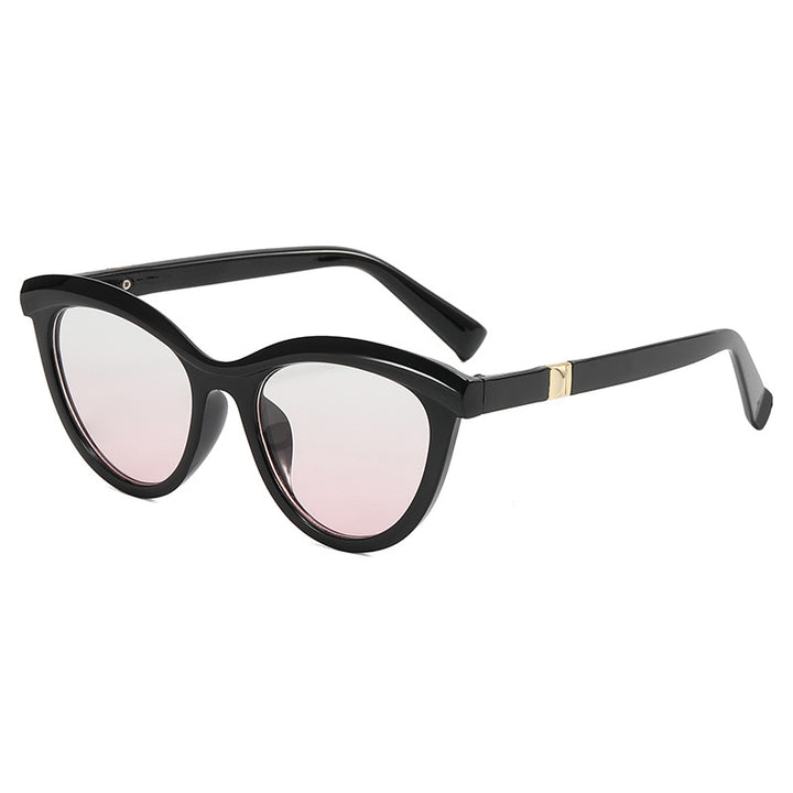 Ladies elegant Cat-Eye sunglasses with stylish metal frame Bowlift