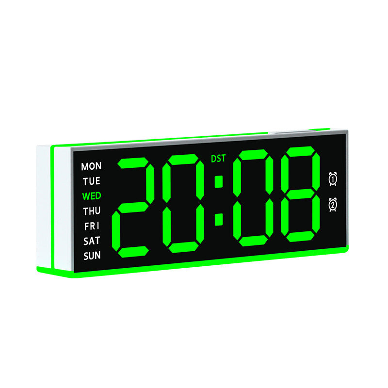 Digital alarm clock with large LED display and dual alarm function Bowlift