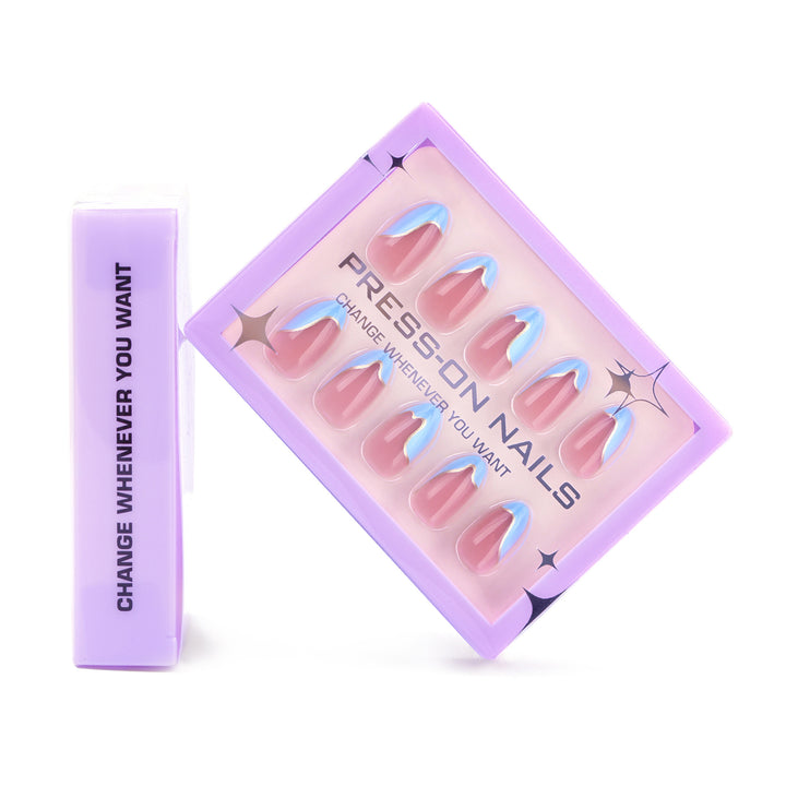Artistic printed nails in modern design Bowlift