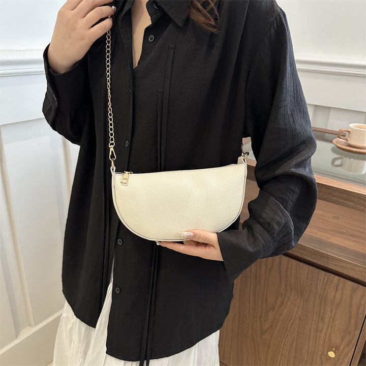 Minimalist Half-Moon Crossbody Bag Bowlift