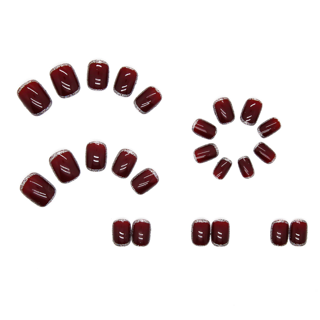 Decorative Glittered Nail Art Tips Bowlift