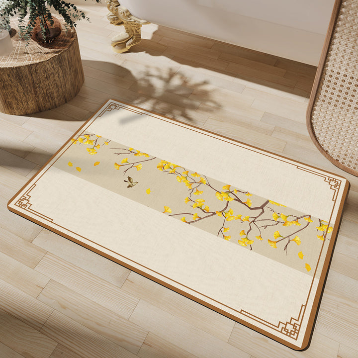 Elegant Geometric Bathroom Mat Bowlift