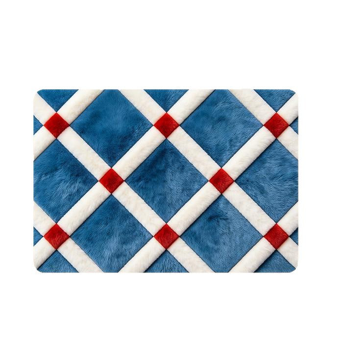 Stylish Geometric Pattern Bath Mat Bowlift