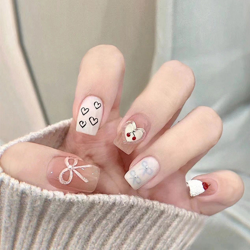 Elegant Sculpted Press-On Nails Bowlift