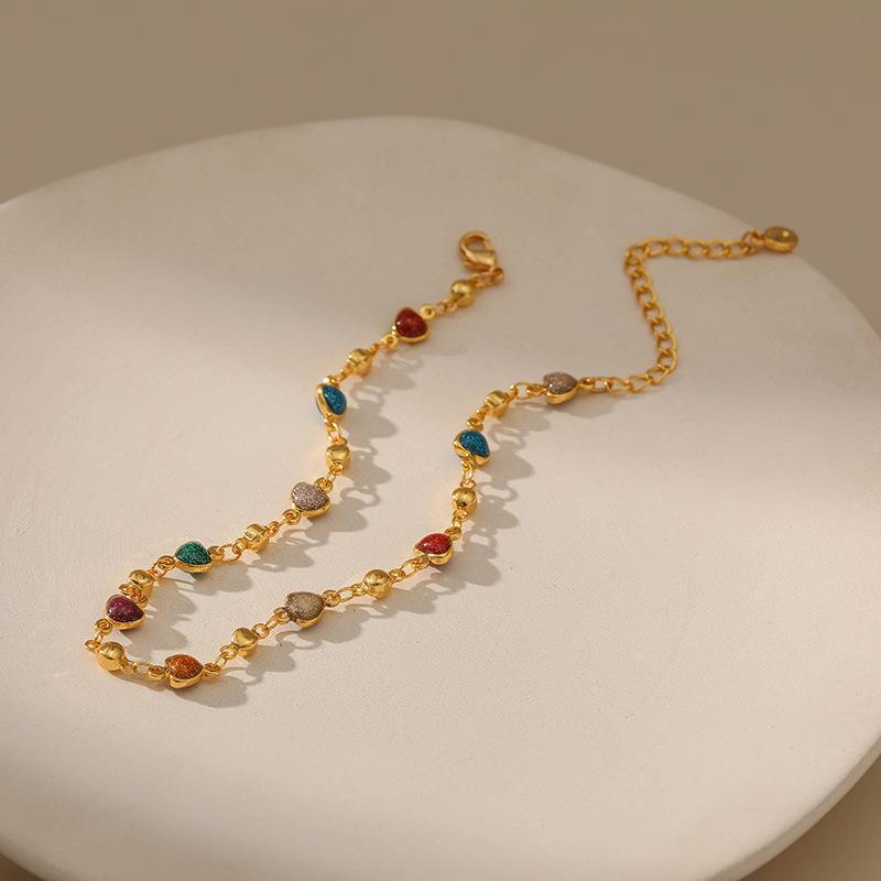 Heart Charm Anklet Bowlift