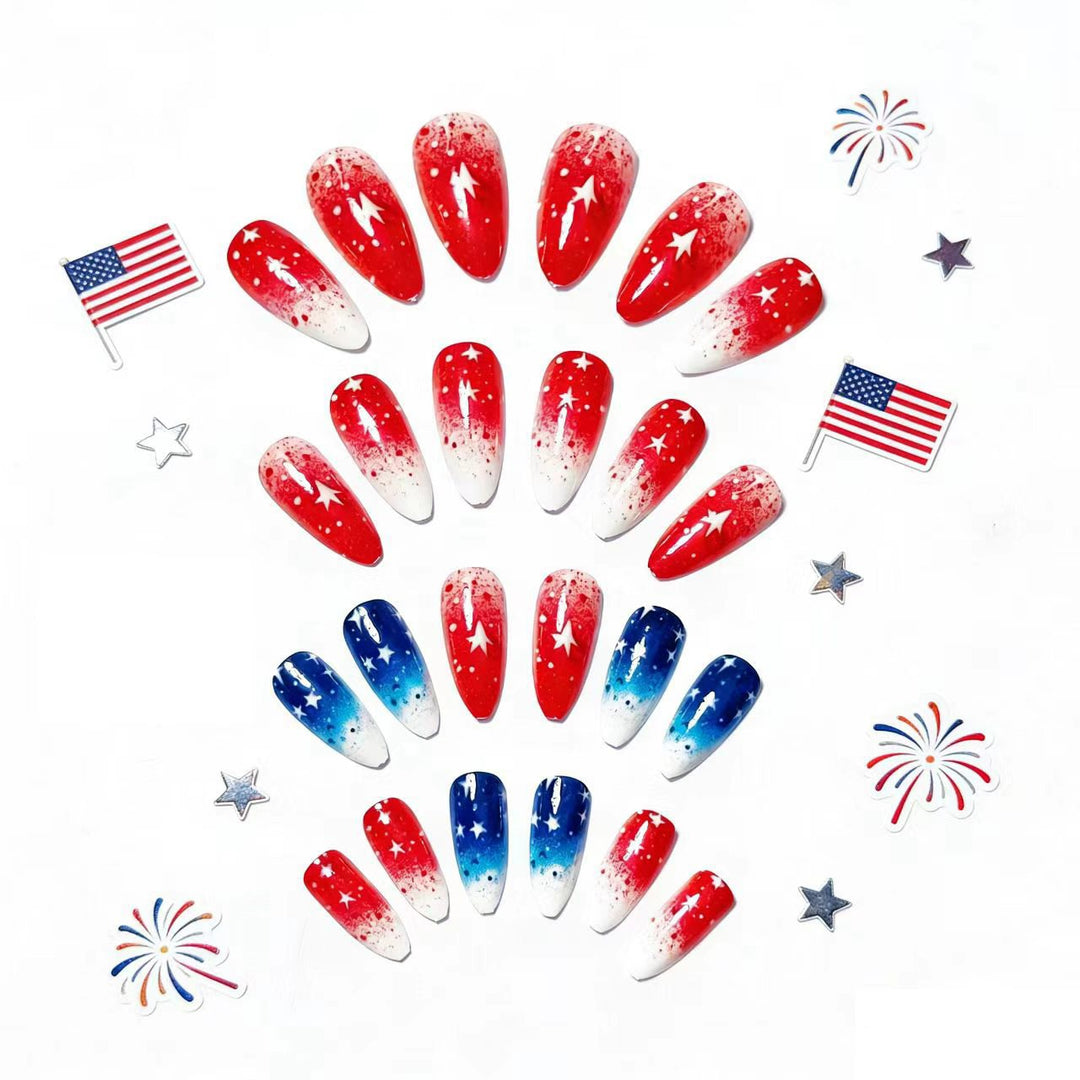 Festive Starry Nail Art Bowlift