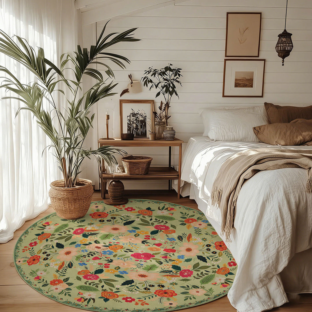 Floral Pattern Area Rug