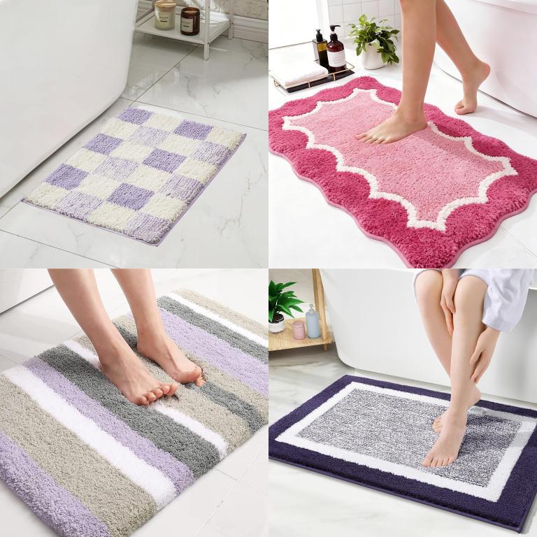 Playful Dog-Themed Bath Mat Bowlift
