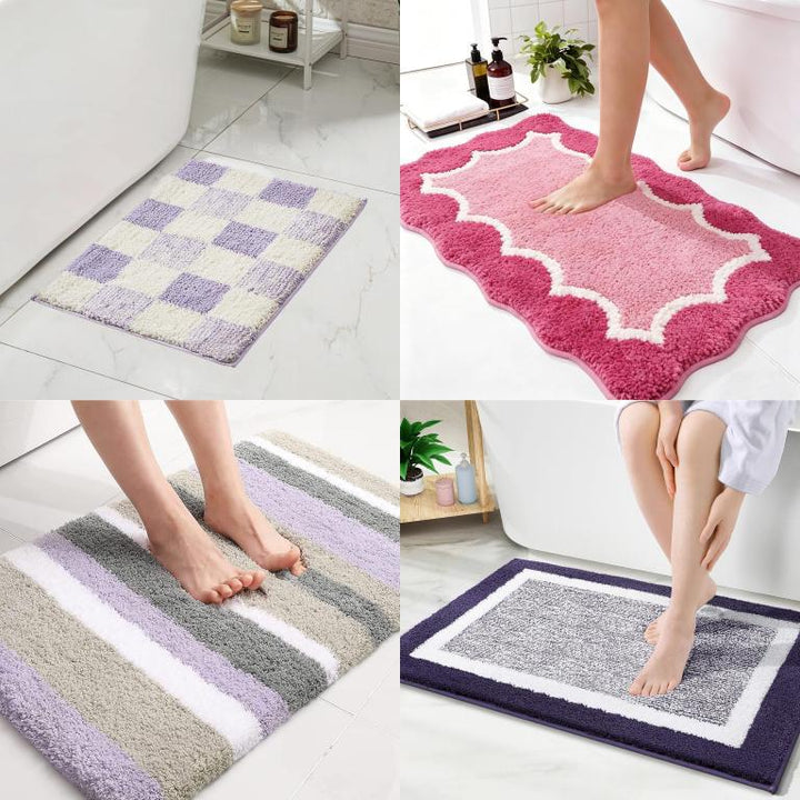 Playful Dog-Themed Bath Mat Bowlift