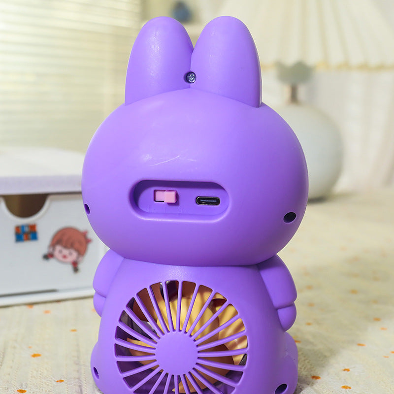 Ladies Portable Mini Fan in Cute Animal Design Bowlift