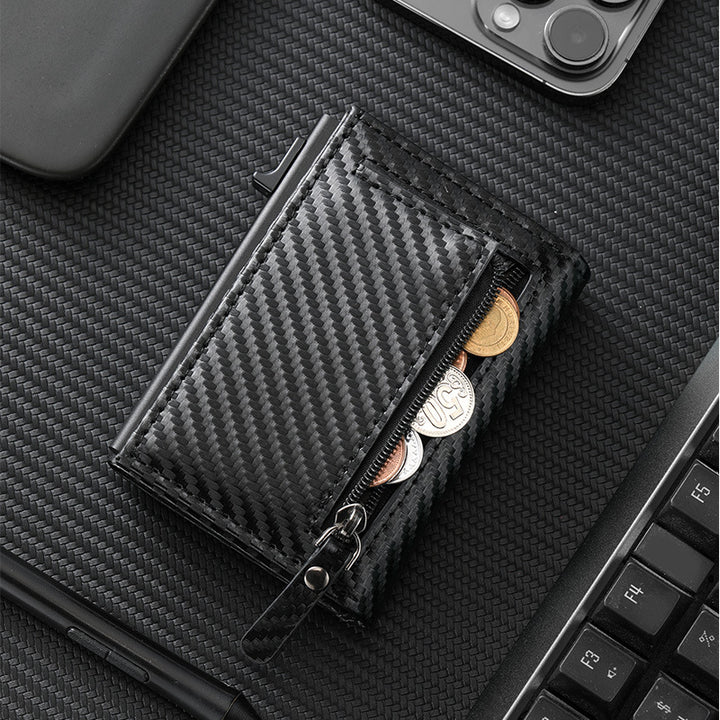 Carbon Fiber Zip Wallet Bowlift