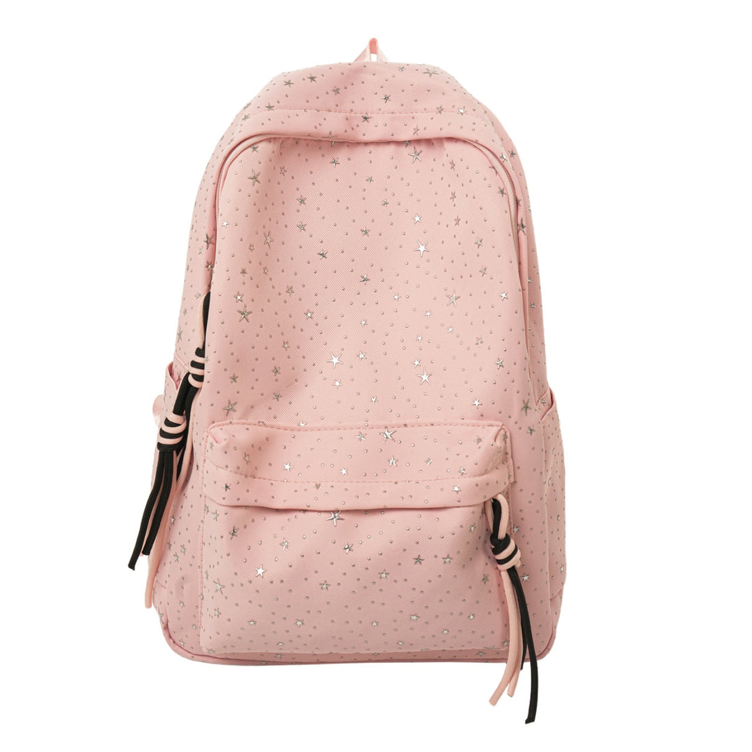 Star-Embellished Lightweight Backpack Bowlift