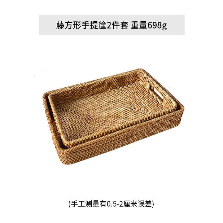 Ladies rectangular serving basket with practical handles Bowlift