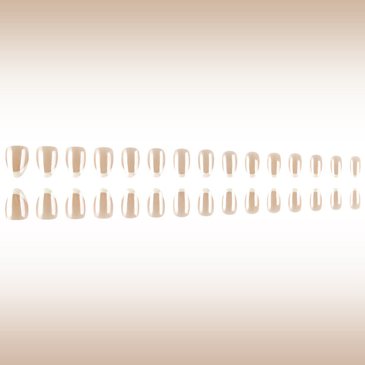 French Tip Press-On Nails Bowlift