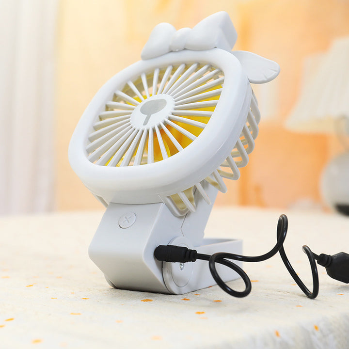 Women Portable USB Mini Fan with Cute Design Bowlift