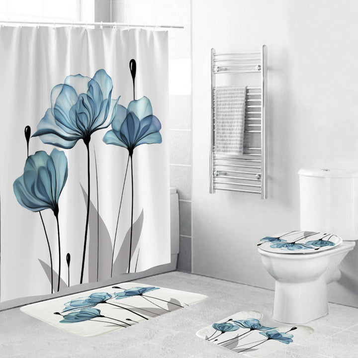 Leafy Botanical Themed Bathroom Ensemble Bowlift