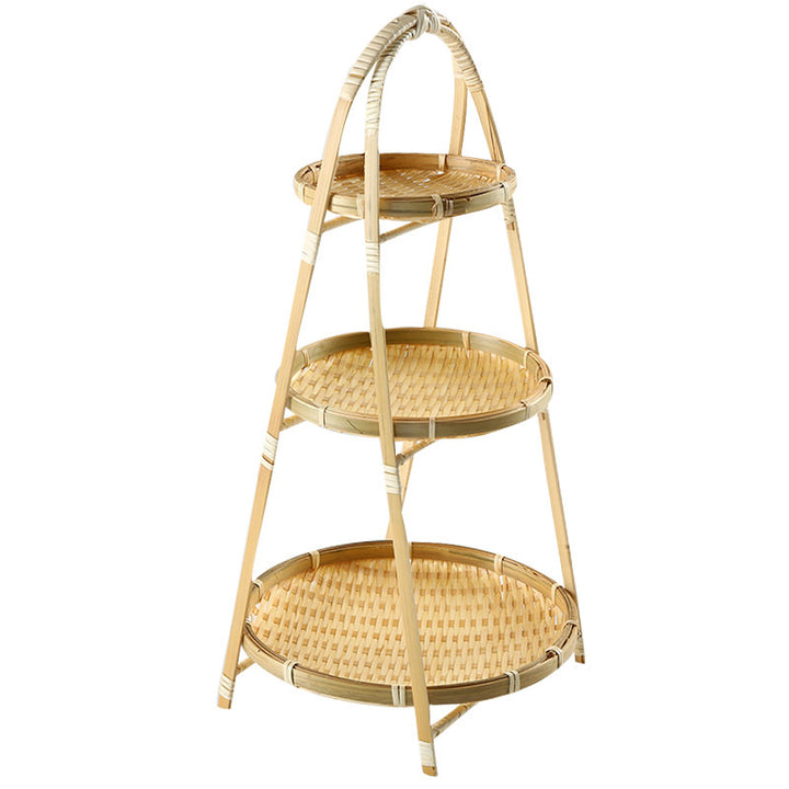 Tiered Woven Serving Stand Bowlift