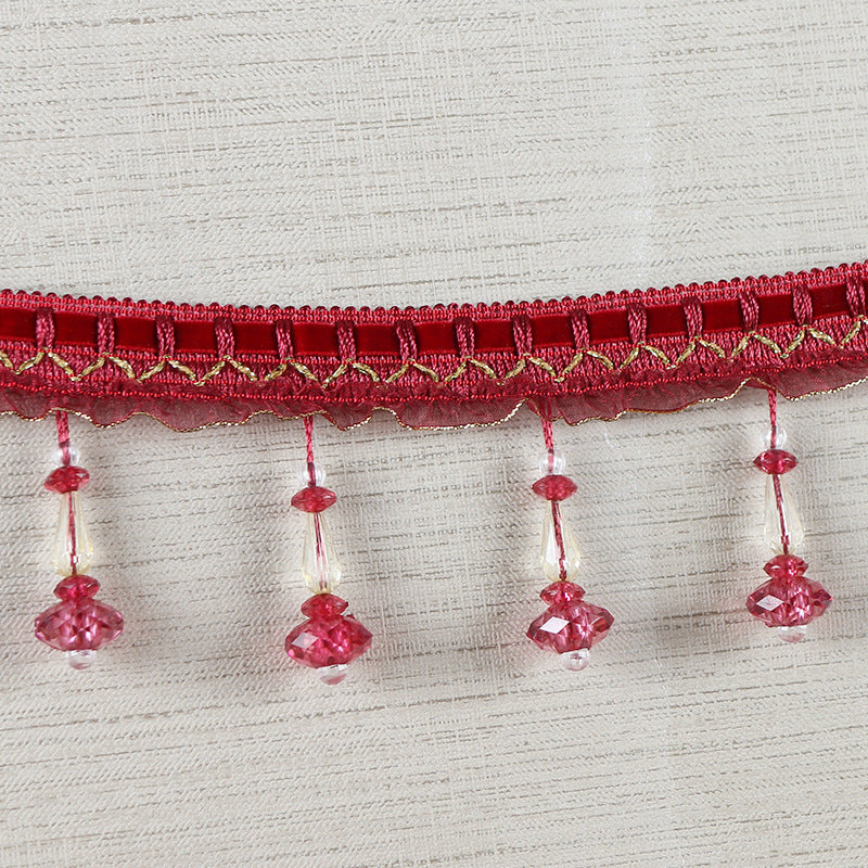 Decorative lace trim with pearls Bowlift