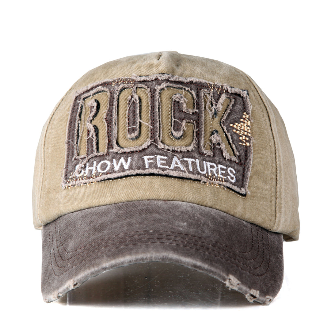 Men's Distressed Graphic Adjustable Baseball Cap Bowlift