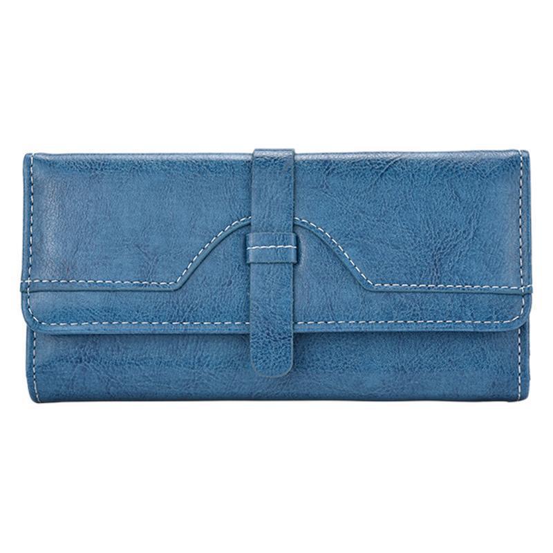 Premium Leather Long Wallet Bowlift