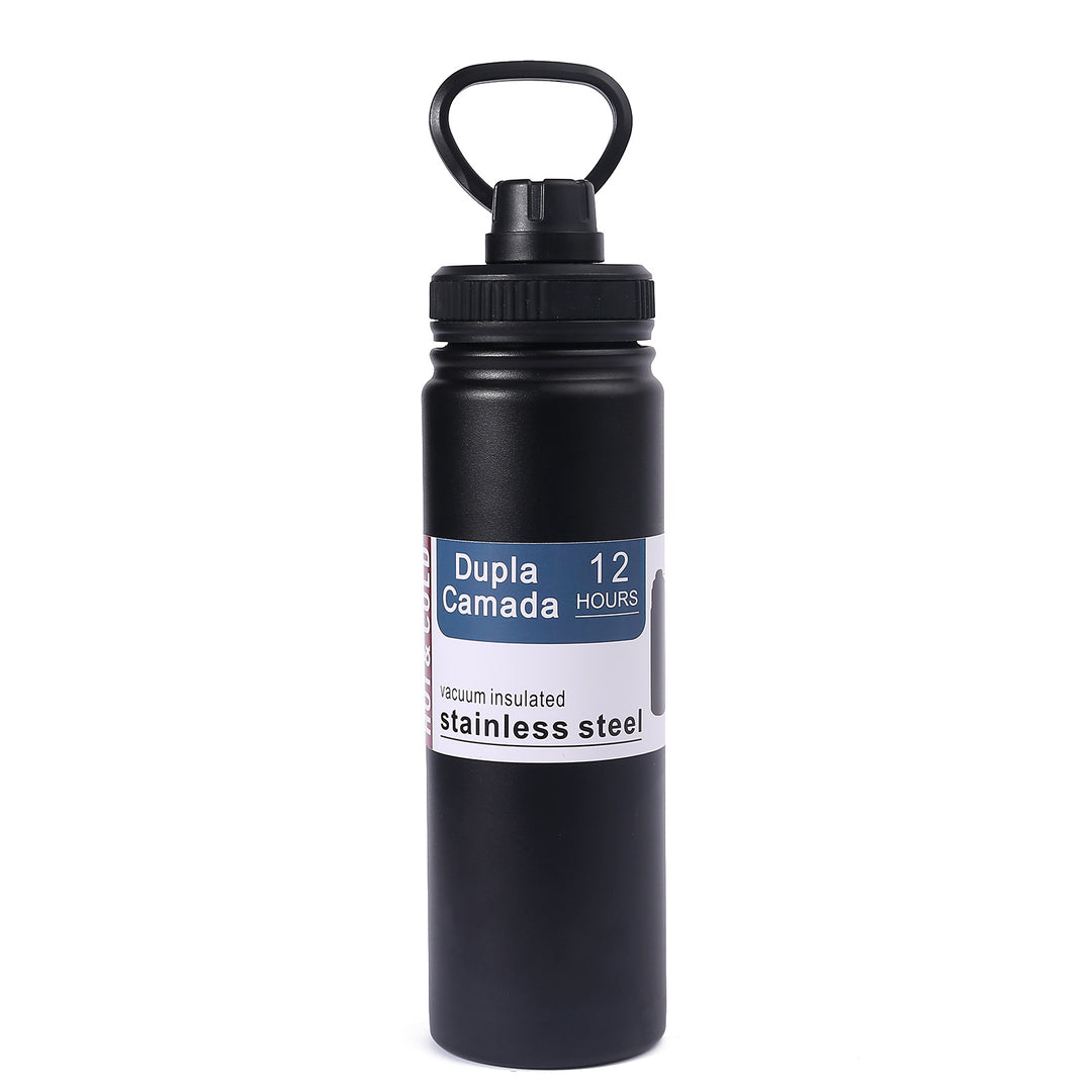 Ladies stainless steel vacuum water bottle with ergonomic handle Bowlift