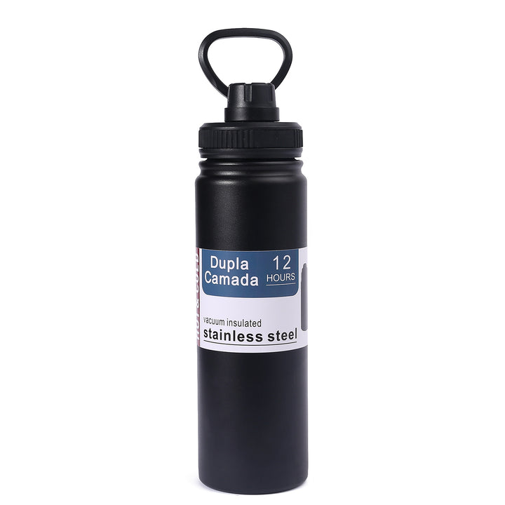Ladies stainless steel vacuum water bottle with ergonomic handle Bowlift