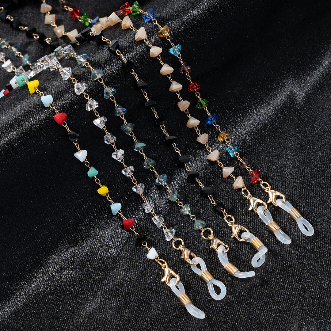 Chic Geometric Beaded Eyewear Holder Bowlift