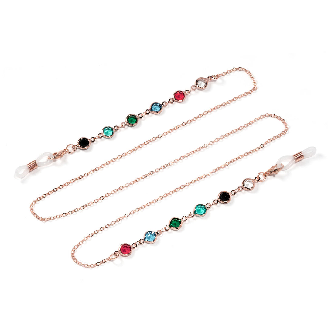 Decorative Crystal Eyewear Chain Bowlift