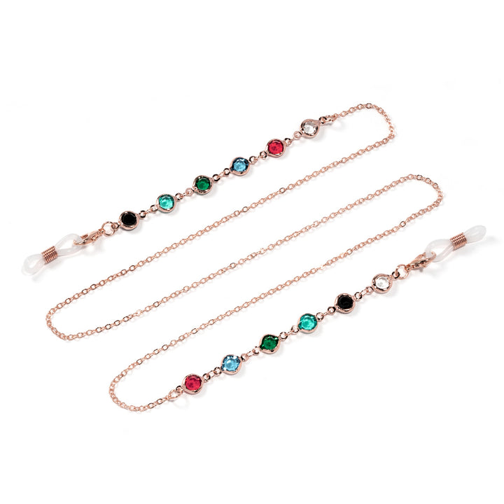Decorative Crystal Eyewear Chain Bowlift