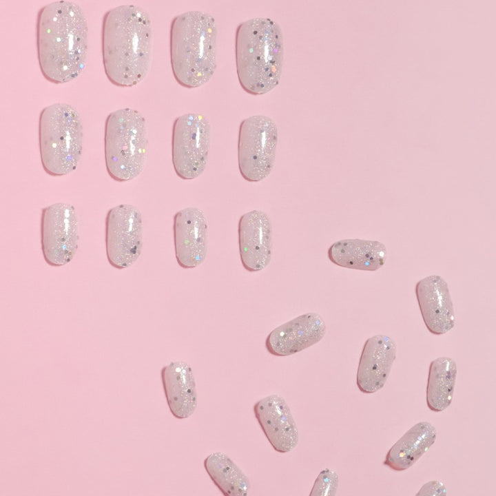 Glamorous Glittering Press-On Nail Set Bowlift