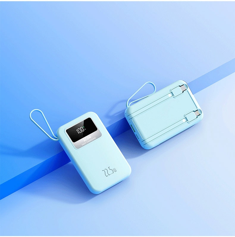 Portable power bank with digital display and intelligent 22.5W fast charging function Bowlift