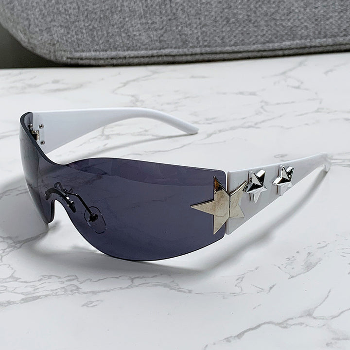 Ladies futuristic sunglasses with striking design and fashionable accents Bowlift