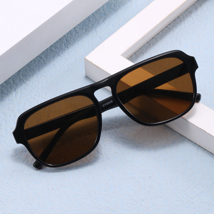 Women's modern rectangular sunglasses with polarized lenses Bowlift