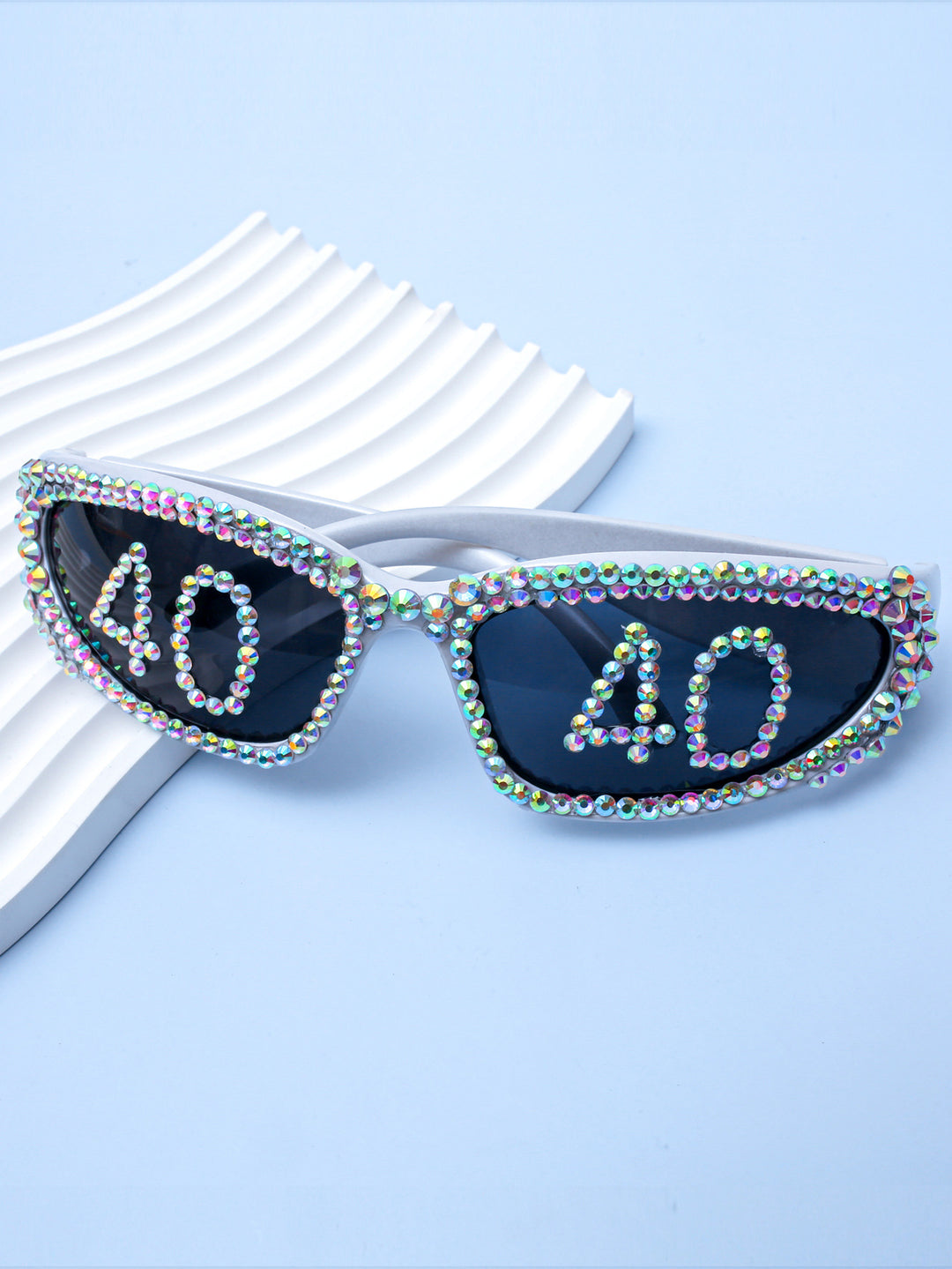 Statement Swarovski Crystal Embellished Sunglasses Bowlift