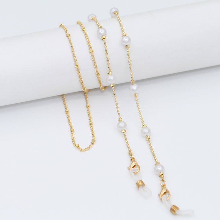 Luxe Crystal-Embellished Eyewear Chain Bowlift