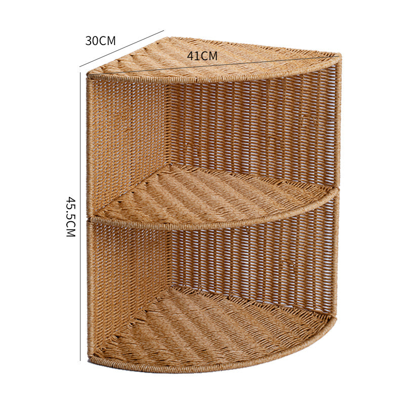 Corner Woven Storage Shelf Bowlift